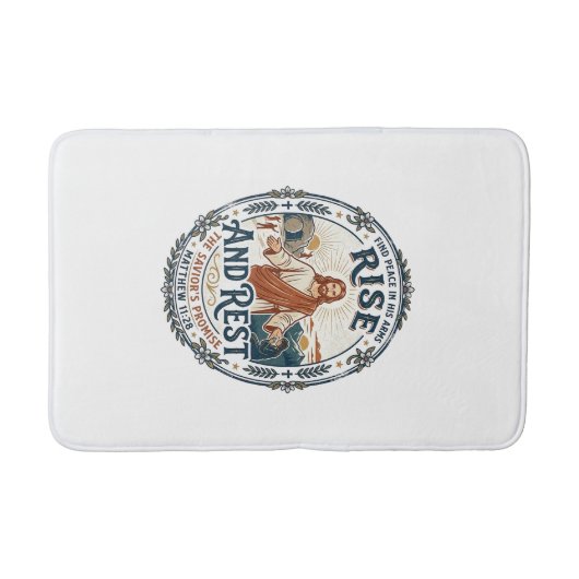 Jesus Sourdough Brood Gemeenschapsshirt Op geloof Badmat (Voorkant)