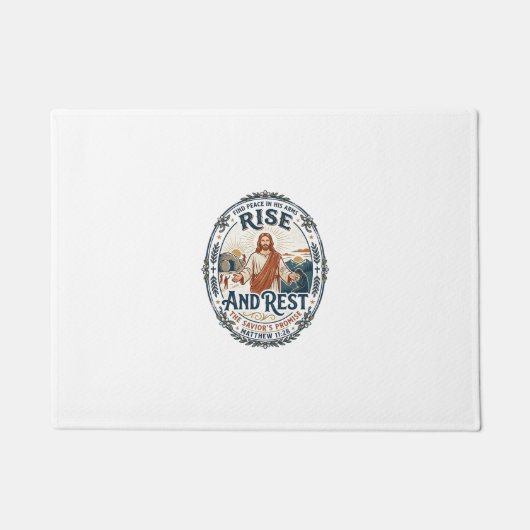 Jesus Sourdough Brood Gemeenschapsshirt Op geloof Deurmat (Voorkant)