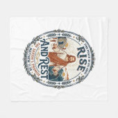 Jesus Sourdough Brood Gemeenschapsshirt Op geloof Fleece Deken (Voorkant (Horizontaal))