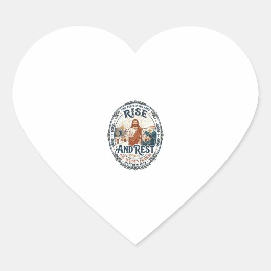 Jesus Sourdough Brood Gemeenschapsshirt Op geloof Hart Sticker (Voorkant)