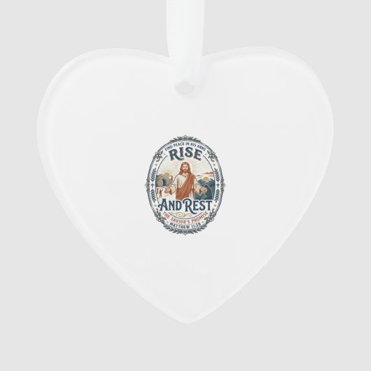 Jesus Sourdough Brood Gemeenschapsshirt Op geloof Ornament (voorkant)