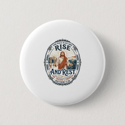 Jesus Sourdough Brood Gemeenschapsshirt Op geloof Ronde Button 5,7 Cm (Voorkant)