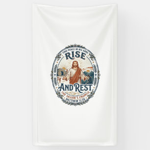 Jesus Sourdough Brood Gemeenschapsshirt Op geloof  Spandoek