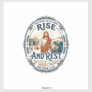 Jesus Sourdough Brood Gemeenschapsshirt Op geloof  Sticker