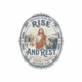 Jesus Sourdough Brood Gemeenschapsshirt Op geloof Sticker (Voorkant)