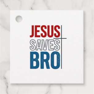 Jesus Spaart Bro Christelijke Typography T-Shirt O Bedankjes Labels