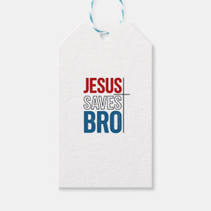 Jesus Spaart Bro Christelijke Typography T-Shirt O Cadeaulabel