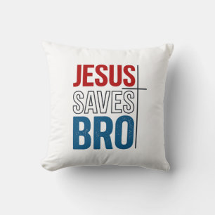 Jesus Spaart Bro Christelijke Typography T-Shirt O Kussen