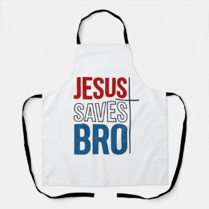 Jesus Spaart Bro Christelijke Typography T-Shirt O Schort