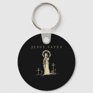 Jesus Spaart Christelijk Geloof Kruis Vintage Reli Sleutelhanger