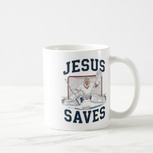Jesus Spaart Hockey Speler Team God Hockey Liefheb Koffiemok