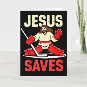 Jesus Spaart IJshockey Keeper Speler Christelijke  Kaart