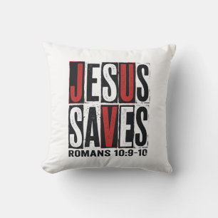 Jesus Spaart Romeinen 10_9 Christelijk Vintage T-s Kussen