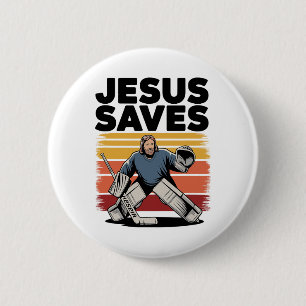 Jesus Spaart - Vintage Christelijke Religieuze Hoc Ronde Button 5,7 Cm