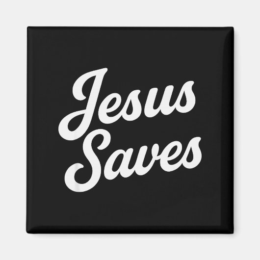 Jesus Spaart Vintage Schrift Magneet (Voorkant)