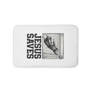Jesus Spaart Voetbal Keeper Vintage Gravure Shirt_ Badmat