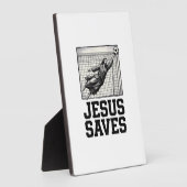Jesus Spaart Voetbal Keeper Vintage Gravure Shirt_ Fotoplaat (Zijkant)