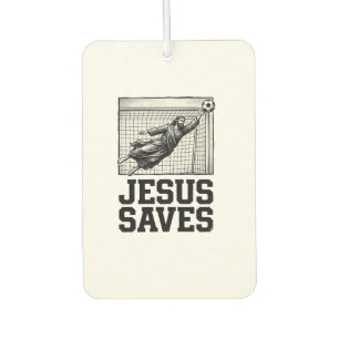 Jesus Spaart Voetbal Keeper Vintage Gravure Shirt_ Luchtverfrisser