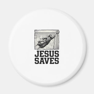 Jesus Spaart Voetbal Keeper Vintage Gravure Shirt_ Magneet
