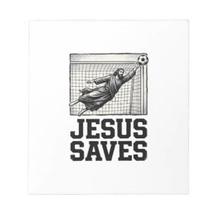 Jesus Spaart Voetbal Keeper Vintage Gravure Shirt_ Notitieblok