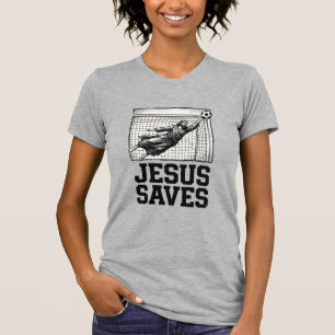 Jesus Spaart Voetbal Keeper Vintage Gravure Shirt_ T-shirt
