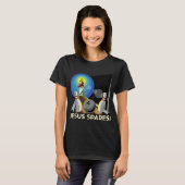 Jesus Spares Funny Christelijke Bowling Pun T-shirt (Voorkant volledig)
