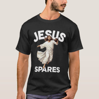 Jesus Spares Grappig Christelijk Christ Gutter Bow T-shirt