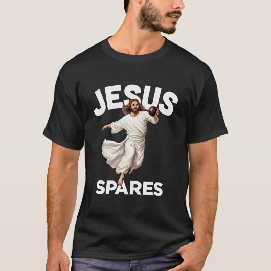 Jesus Spares Grappig Christelijk Christ Gutter Bow T-shirt (Voorkant)