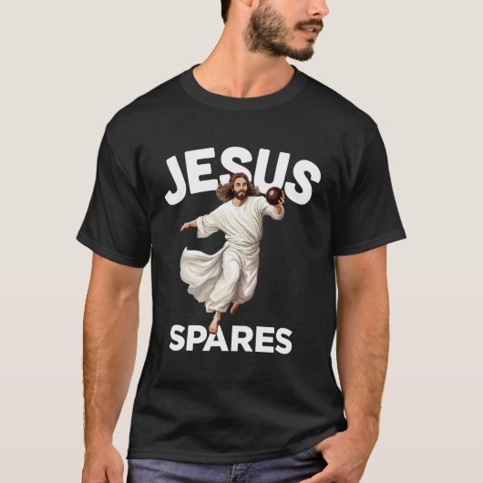 Jesus Spares Grappig Christelijk Christ Gutter Bow T-shirt (Voorkant)