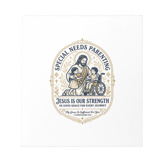 Jesus Special Needs Ouder Shirt Gebaseerd op het G Notitieblok (Voorkant)