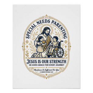 Jesus Special Needs Ouder Shirt Gebaseerd op het G Perfect Poster