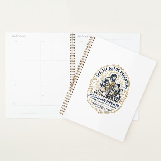 Jesus Special Needs Ouder Shirt Gebaseerd op het G Planner (Display)