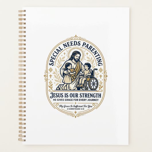 Jesus Special Needs Ouder Shirt Gebaseerd op het G Planner (Voorkant)