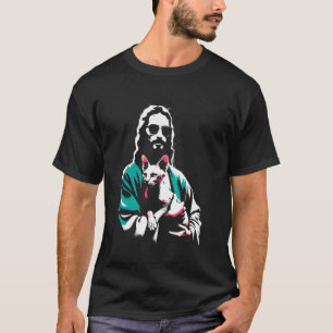 Jesus Sphynx Kat - Grappige Christelijke Religieuz T-shirt