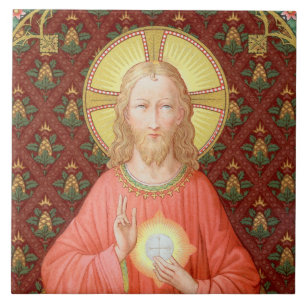 Jesus stelt de Heilige Communie in (SAU 045) Tegeltje