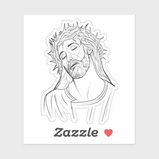 Jesus Sticker (Vel)