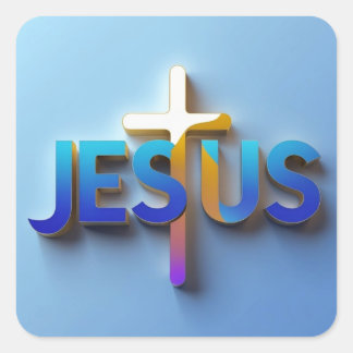 Jesus Sticker – Christelijk Faith Decal Ai design