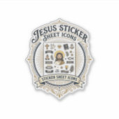 Jesus sticker sheet pictogrammen Jezus sticker she (Voorkant)