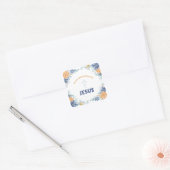 Jesus-sticker Vierkante Sticker (Envelop)
