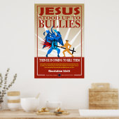 Jesus Stood_Up tegen Bullies Poster (Keuken)