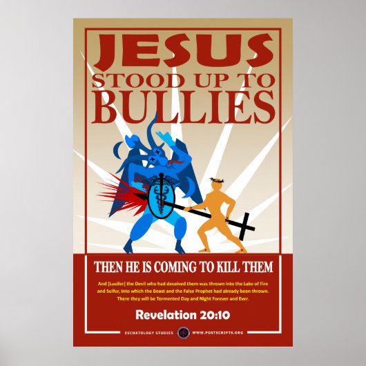 Jesus Stood_Up tegen Bullies Poster (Voorkant)