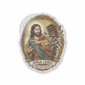 Jesus stort spel Jenga toren spel mislukking humor Sticker (Voorkant)