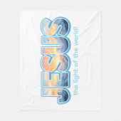 Jesus Sunrise Fleece Deken (Voorkant)