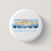 Jesus Sunrise Ronde Button 3,2 Cm (Voorkant)