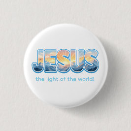 Jesus Sunrise Ronde Button 3,2 Cm