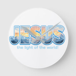 Jesus Sunrise Ronde Klok