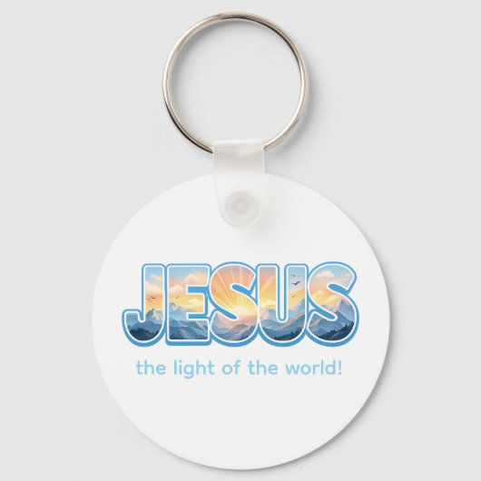Jesus Sunrise Sleutelhanger (Voorkant)