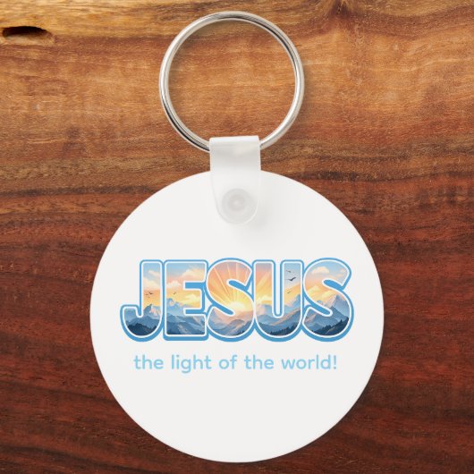 Jesus Sunrise Sleutelhanger (Voorkant)