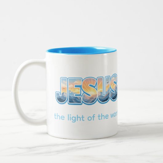 Jesus Sunrise Tweekleurige Koffiemok (Links)