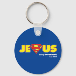 Jesus Superheld Sleutelhanger